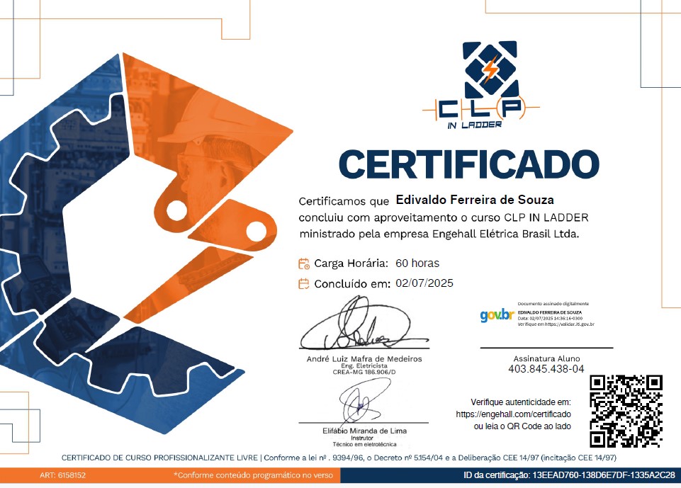 CLP in Ladder - Certificado