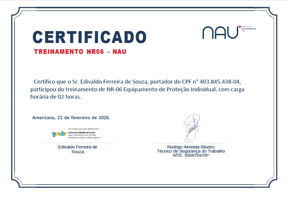 NR-06 - Certificado