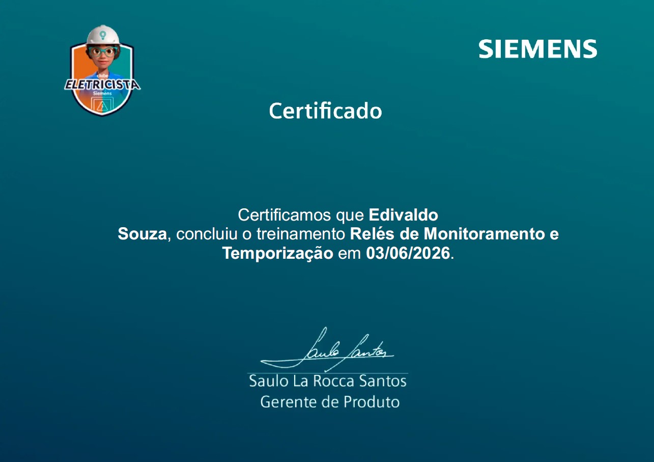 Relés de Monitoramento e temporização - Certificado