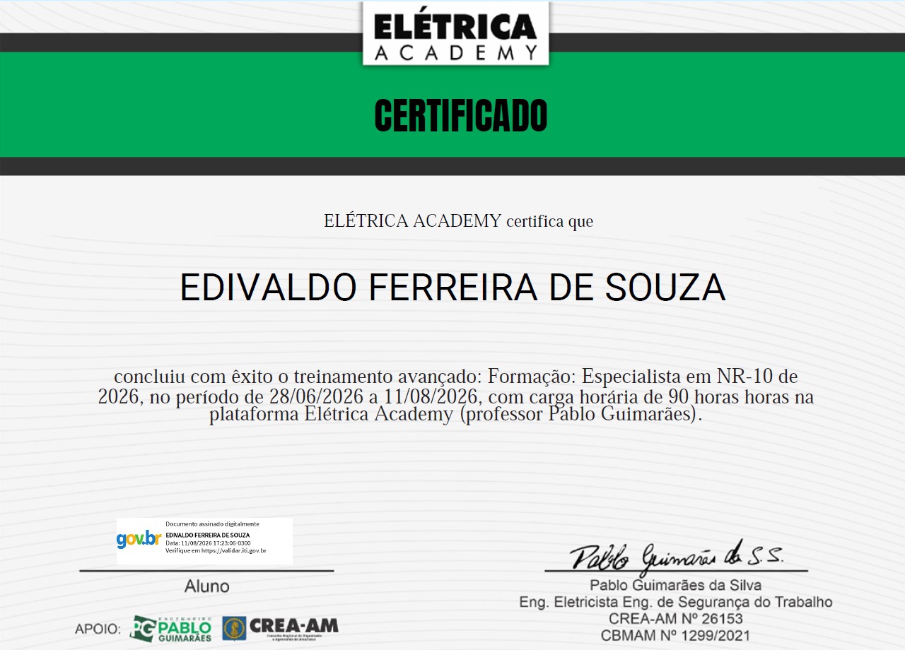 NR-10 - Certificado